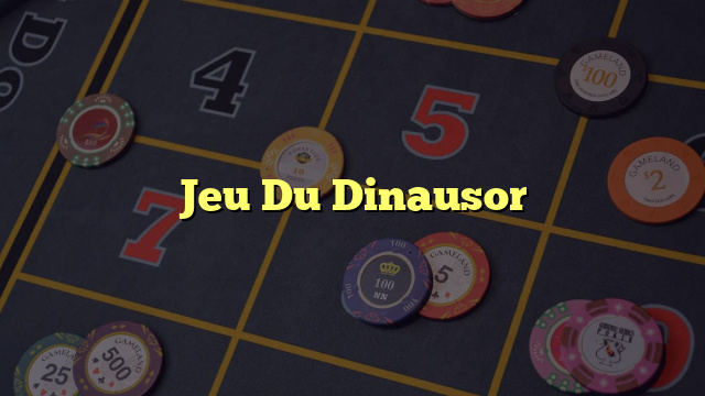 Jeu Du Dinausor